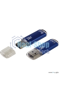 Флешка USB Smartbuy R/W V-Cut series Blue SB32GbVC-B, 32Gb, USB 2.0, R/W 25/15, голубой