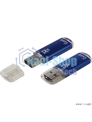 Флешка USB Smartbuy V-Cut series Blue (SB32GbVC-B), 32Gb, USB 2.0, R/W 25/15, голубой