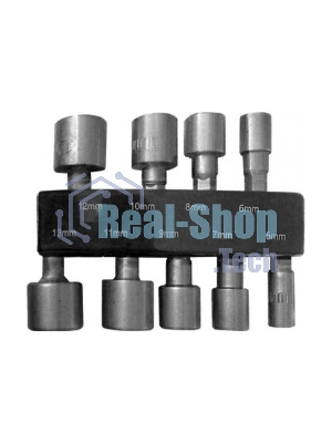 Набор головок FIT 57915набор усиленных головок crv 9 шт (5 - 13 мм)