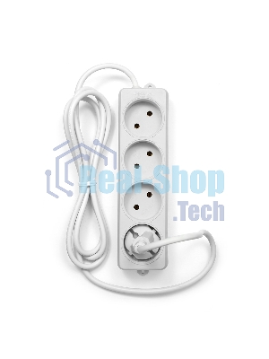 Удлинитель Гарнизон EL-NL4-W-2, 4 розетки допустимый ток 10А, длина 2 м.