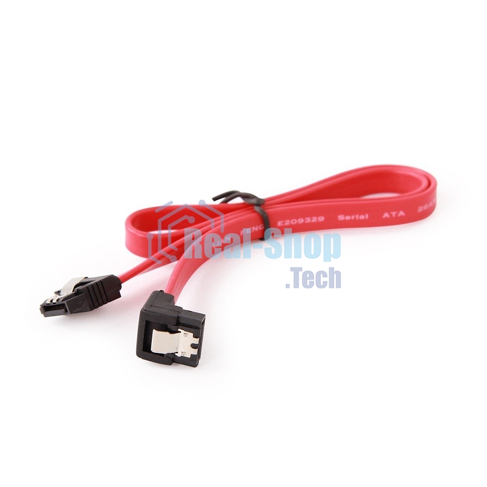 Кабель интерфейсный SATA Cablexpert CC-SATAM-DATA90, 50 см, угловой разъем, 7pin/7pin, защелка, пакет