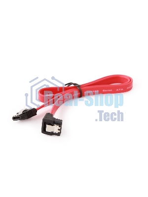 Кабель интерфейсный SATA Cablexpert CC-SATAM-DATA90, 50 см, угловой разъем, 7pin/7pin, защелка, пакет