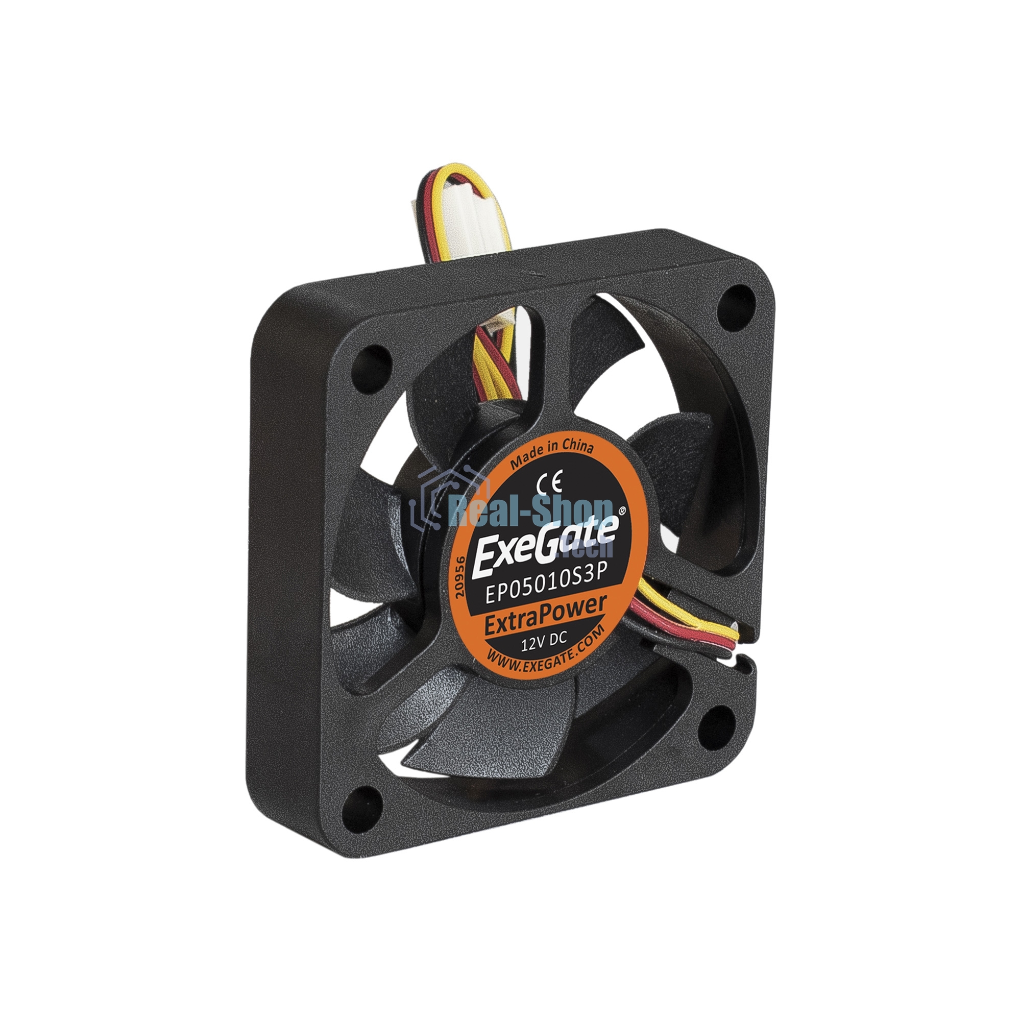 Вентилятор для корпуса ExeGate ExtraPower EP05010S3P черный, 50 мм, 6500 об/мин, 36 дБ, 3 pin