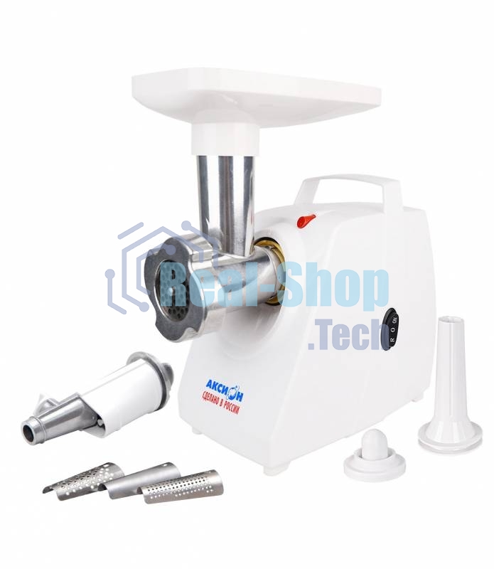 Мясорубка электрическая Аксион М33.04,1500 Вт, произ. 100 кг/час, приставки-соковыжималка, 