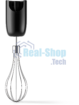 Блендер погружной Philips HR2543/90, 700 Вт, 1 скорость, турбо режим, стакан для взбивания, венчик, измельчитель, черный