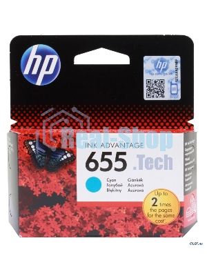 Картридж струйный HP 655 CZ110AE голубой для HP DJ IA 3525/4615/4625/5525/6525 (600 стр.)