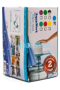 Помпа для 19л бутыли Aqua Work Дельфин Квик механический голубой/белый
