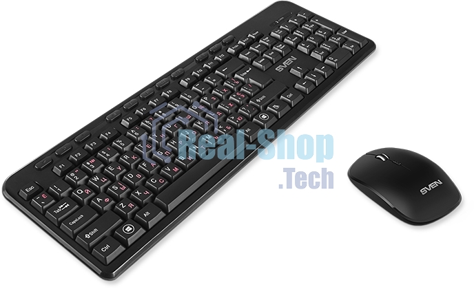 Комплект клавиатура + мышь SVEN KB-C3200W беспроводные клавиатура и мышь, черные