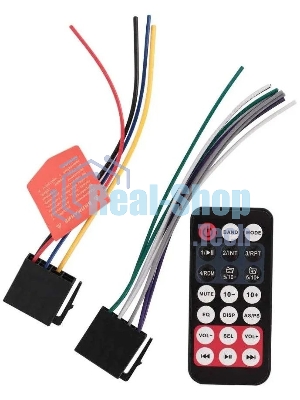 Автомагнитола Soundmax SM-CCR3168B, 1 DIN, Bluetooth, USB Type-A, AUX, пульт ДУ