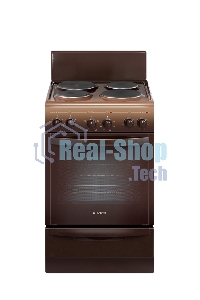 Плита электрическая Gefest 5140-01 0036 коричневый, конфорок 4 электрических, духовка 55 л, 50 см x 85 см x 58.5 см