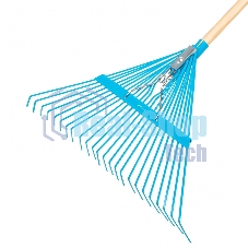 Веерные Palisad luxe грабли с деревянным черенком стальные усилинные покрытые эпоксидом