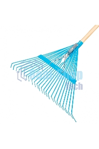 Веерные Palisad грабли с деревянным черенком стальные усилинные покрытые эпоксидом luxe