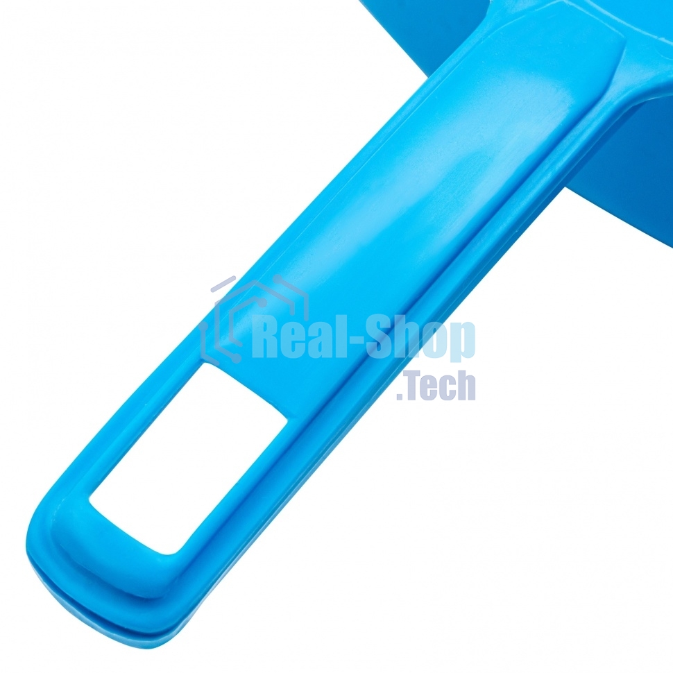 Набор: совок с кромкой 330x225 мм и щетка-сметка 285 мм, голубой, Home Palisad