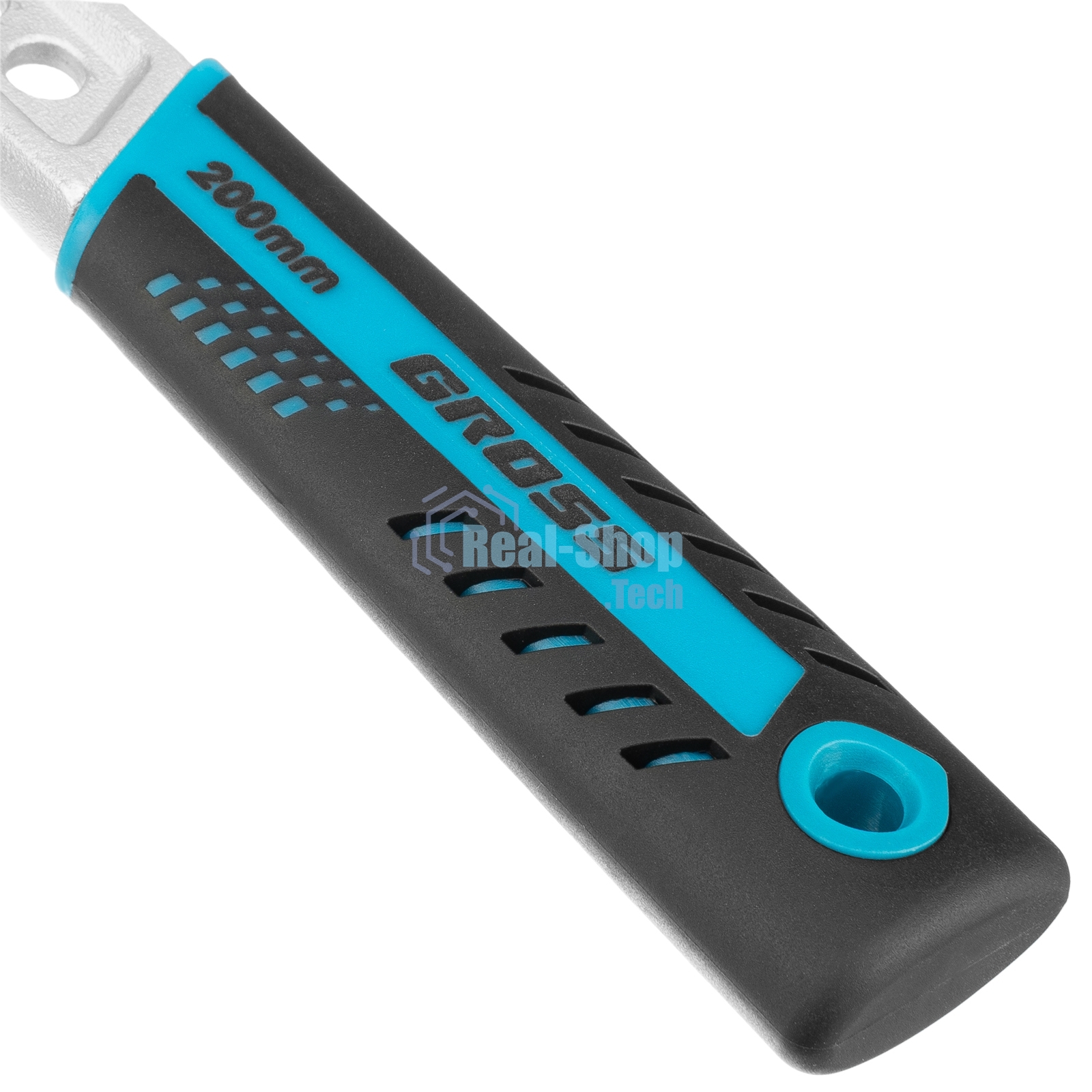 Ключ разводной Gross 15561 200 мм, CrV, двухкомпонентная ручка