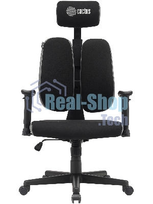 Кресло Cactus CS-CHR-MC03-BKGY черный, сетка