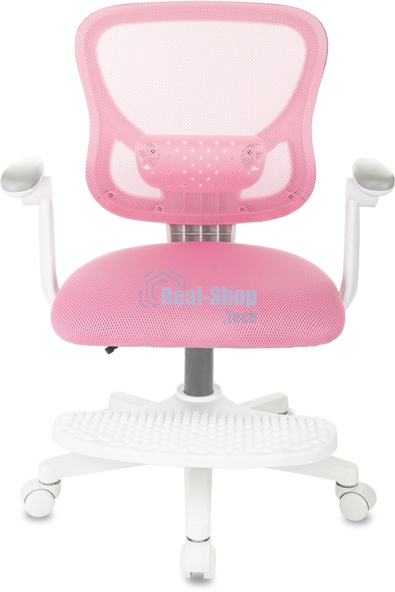 Кресло детское Бюрократ BUROKIDS 3 розовый Velvet 36, крестов. пластик