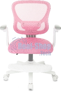 Кресло детское Бюрократ BUROKIDS 3 розовый Velvet 36, крестов. пластик