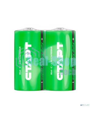 Батарейки СТАРТ R14-SH2 - 24/288, C, 2 шт. в шринке со стикером