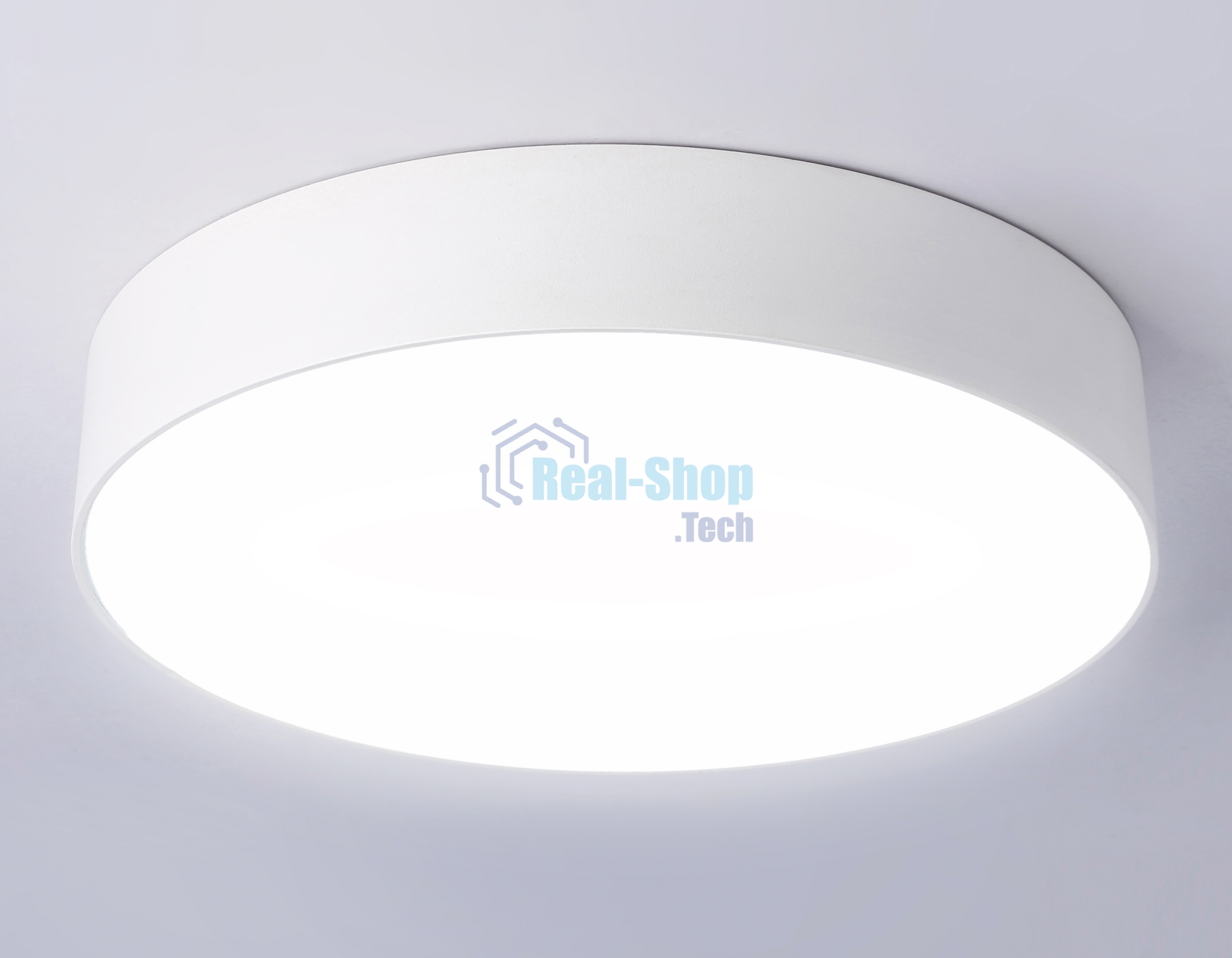 Потолочный светодиодный светильник Ambrella light FV5524 WH белый LED 35W 4200K D300*58 (Без ПДУ)