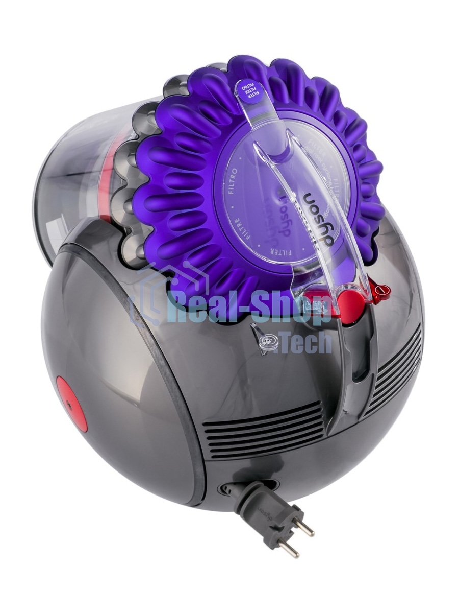 Пылесос Dyson CY28 Parquet 2 серый/фиолетовый, 170/600 Вт, уборка сухая, пылесборник контейнер 1.5 л