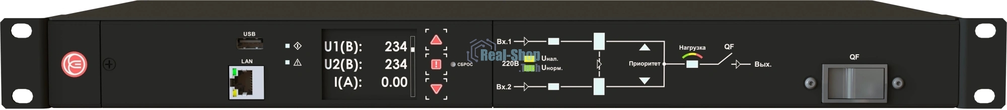 Автоматический ввода резерва Elemy ATS-2001 1U 19