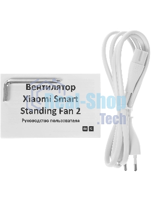 Вентилятор Xiaomi Mi Smart Standing Fan 2 белый, напольный, 15 Вт, 100 скоростей, 35.5 см