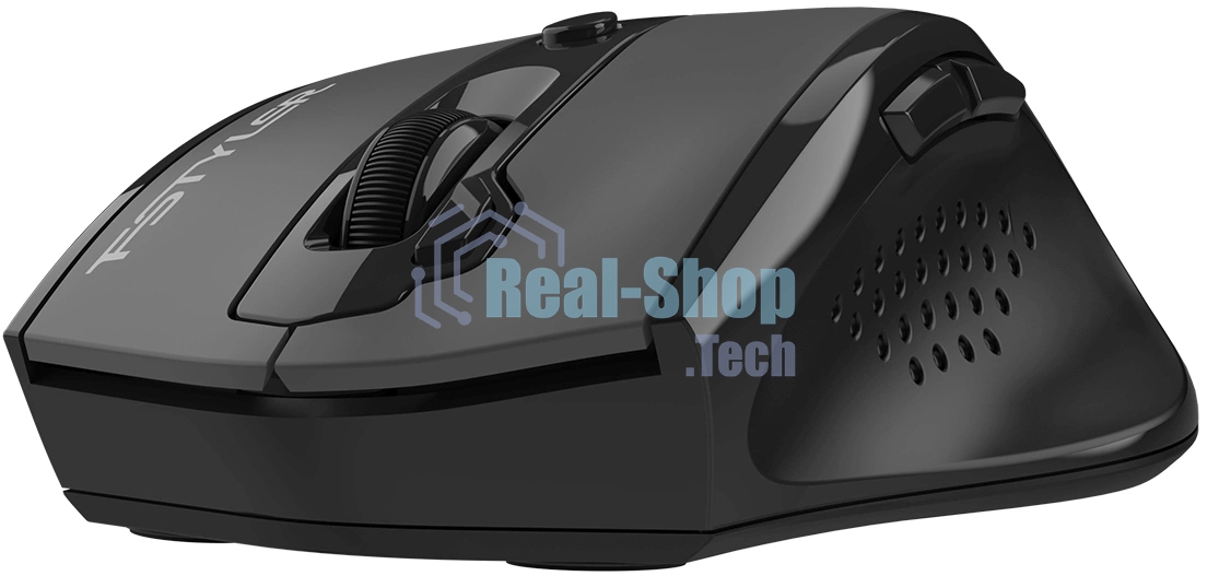 Мышь A4Tech Fstyler FG55S Plus серый оптическая 1200dpi silent беспров. USB