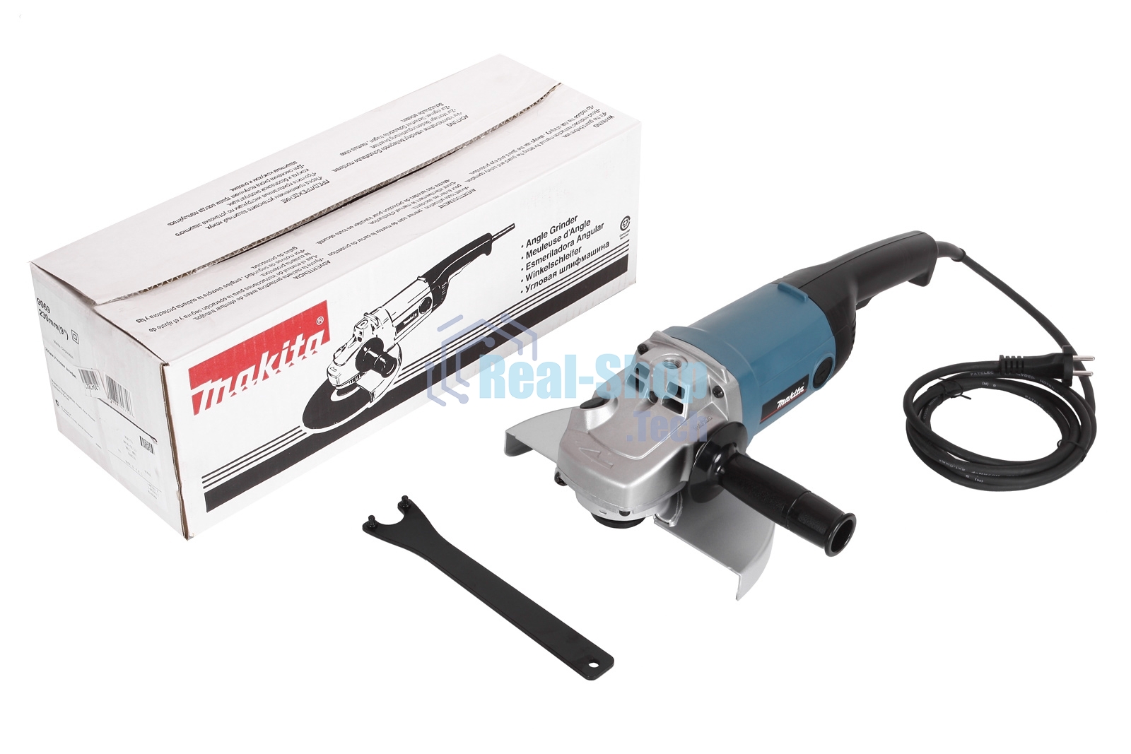 Угловая шлифовальная машина машина Makita 9069 2000Вт 6600об/мин рез.шпин.:M14 d=230мм