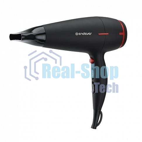 Фен Endever Aurora-472 черный, 2400 Вт, ионизация