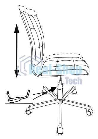 Кресло компьютерное Бюрократ CH-330M/LT-20 без подлокотников, черный, крестовина металл