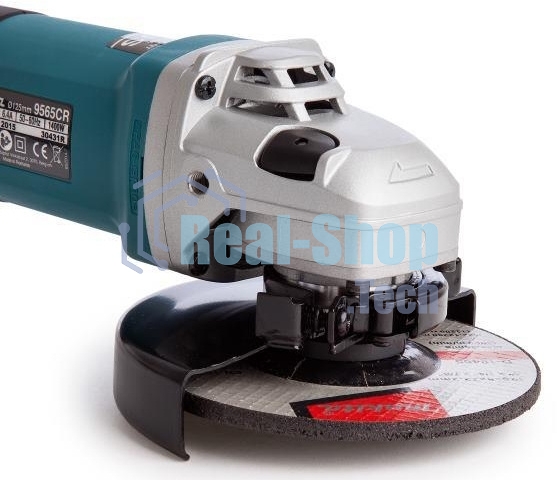 Угловая шлифовальная машина Makita 9565CR ф125мм, 1400Вт, 12000об\м, 3.5кг, кор, муфта SJS, плавный пуск, anti-restart