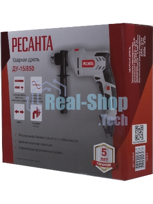 Дрель ударная Ресанта ДУ-15/850 850Вт патрон:кулачковый реверс