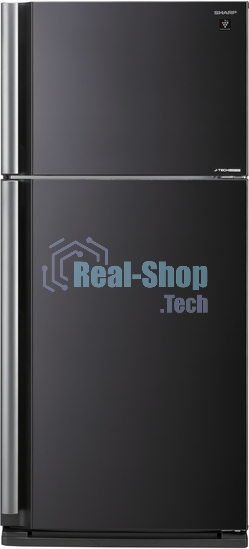 Холодильник Sharp SJ-XE59PMBK черный двухкамерный 430/148 л морозилка сверху