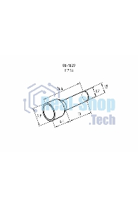 Наконечник штыревой втулочный изолированный Rexant F-18 мм 0.75 мм² (НШВи 0.75-18) синий