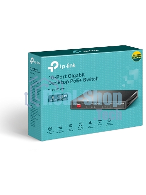 Коммутатор настольный TP-Link TL-SG1210MP 10-портовый гигабитный на 8 портов PoE+