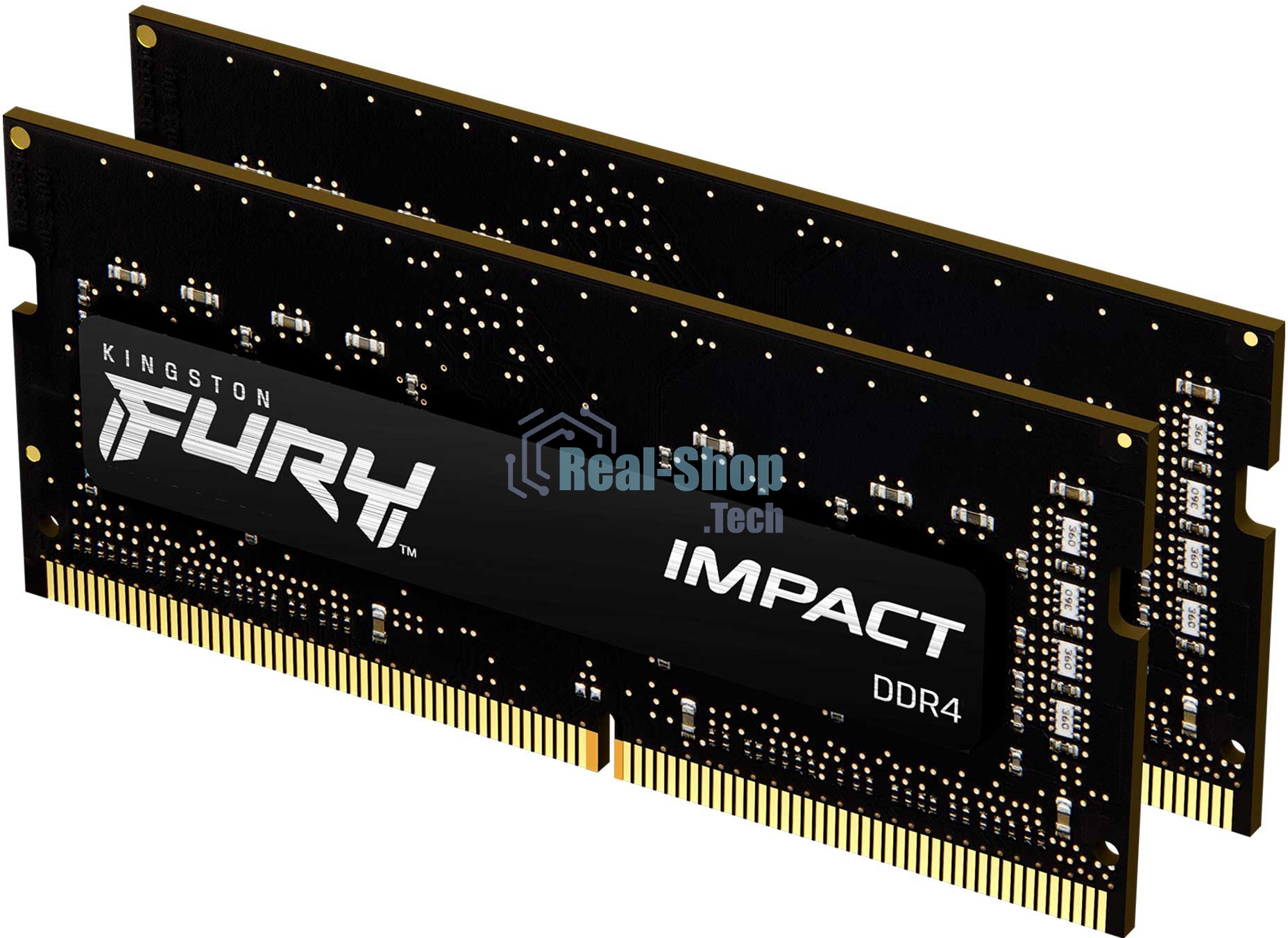 Оперативная память Kingston Fury Impact, DDR4, 32Gb (2x16Gb), 3200MHz, CL20, SO-DIMM