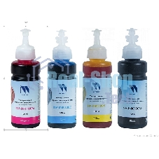 Чернила NVPrint универсальные на водной основе для аппаратов Epson, комплект 4 цвета по 100 мл