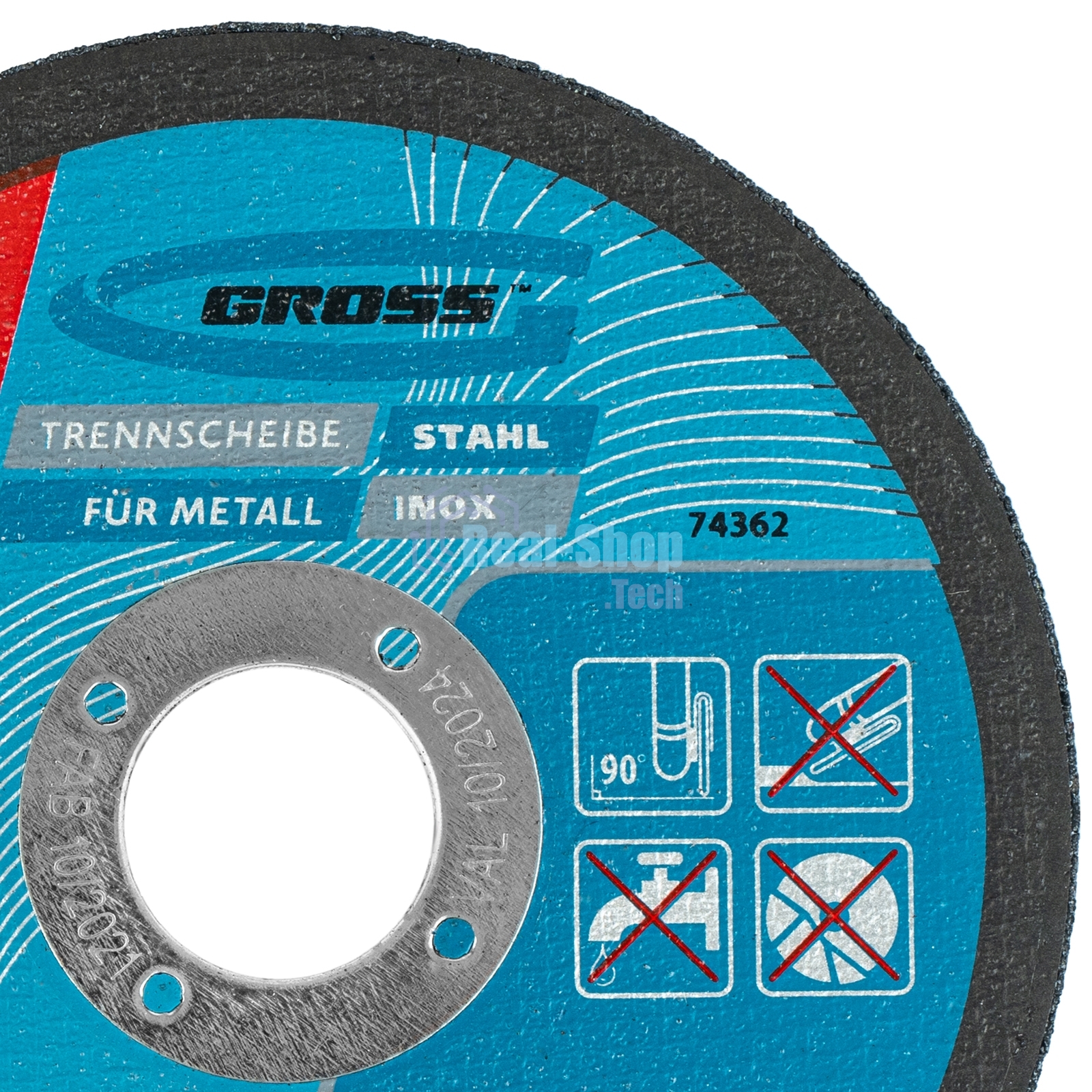 Круг отрезной по металлу Gross SWA60TBF 115х1.2х22.2мм 74362