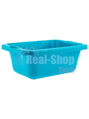Таз пластмассовый прямоугольный 25 л, бирюзовый, HomePalisad