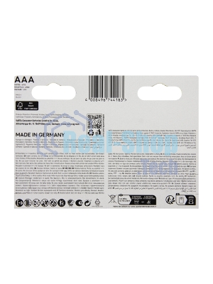 Батарея Varta LongLife Max Power Alkaline LR03 BL5+3 AAA (8шт) блистер