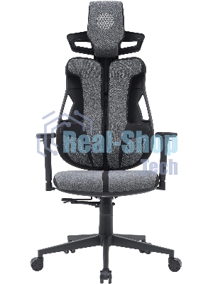 Кресло Cactus CS-CHR-DUO-GYBK серый, экокожа