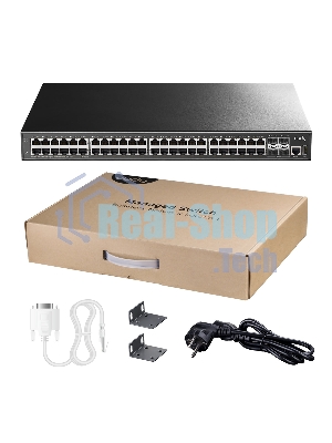 Коммутатор Cudy GS5048S4, 48×1 Гбит/с + 4×10 Гбит/с SFP+