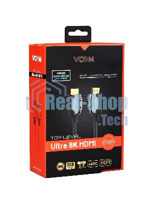 Кабель VCOM CG864-2M HDMI 19M/M,ver. 2.1, 8K@60 Hz 2m VCOM CG864-2M