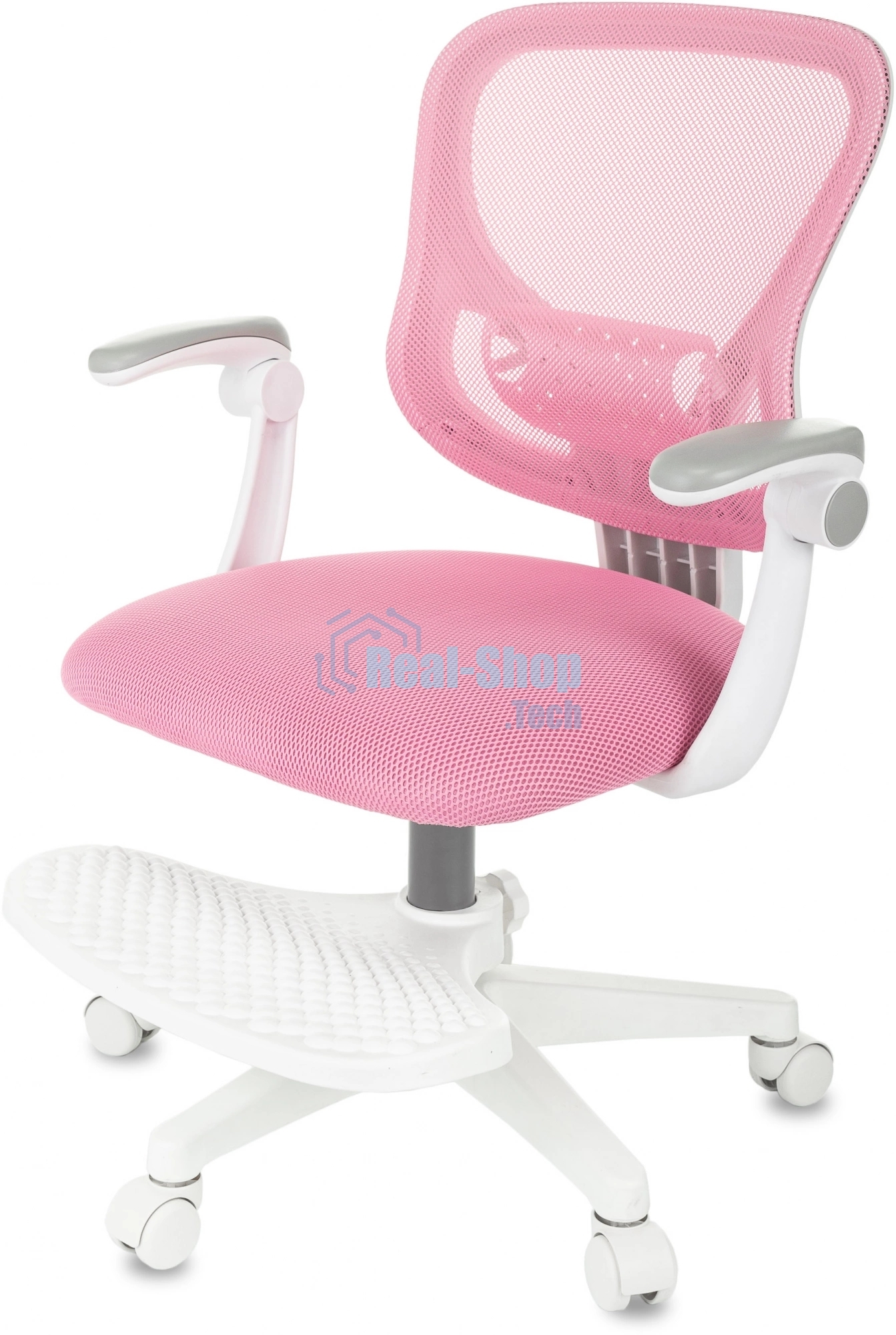 Кресло детское Бюрократ BUROKIDS 3 розовый Velvet 36, крестов. пластик