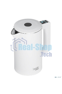 Чайник электрический Redmond SkyKettle KM231S 1.7л, 2200Вт, белый корпус: стекло