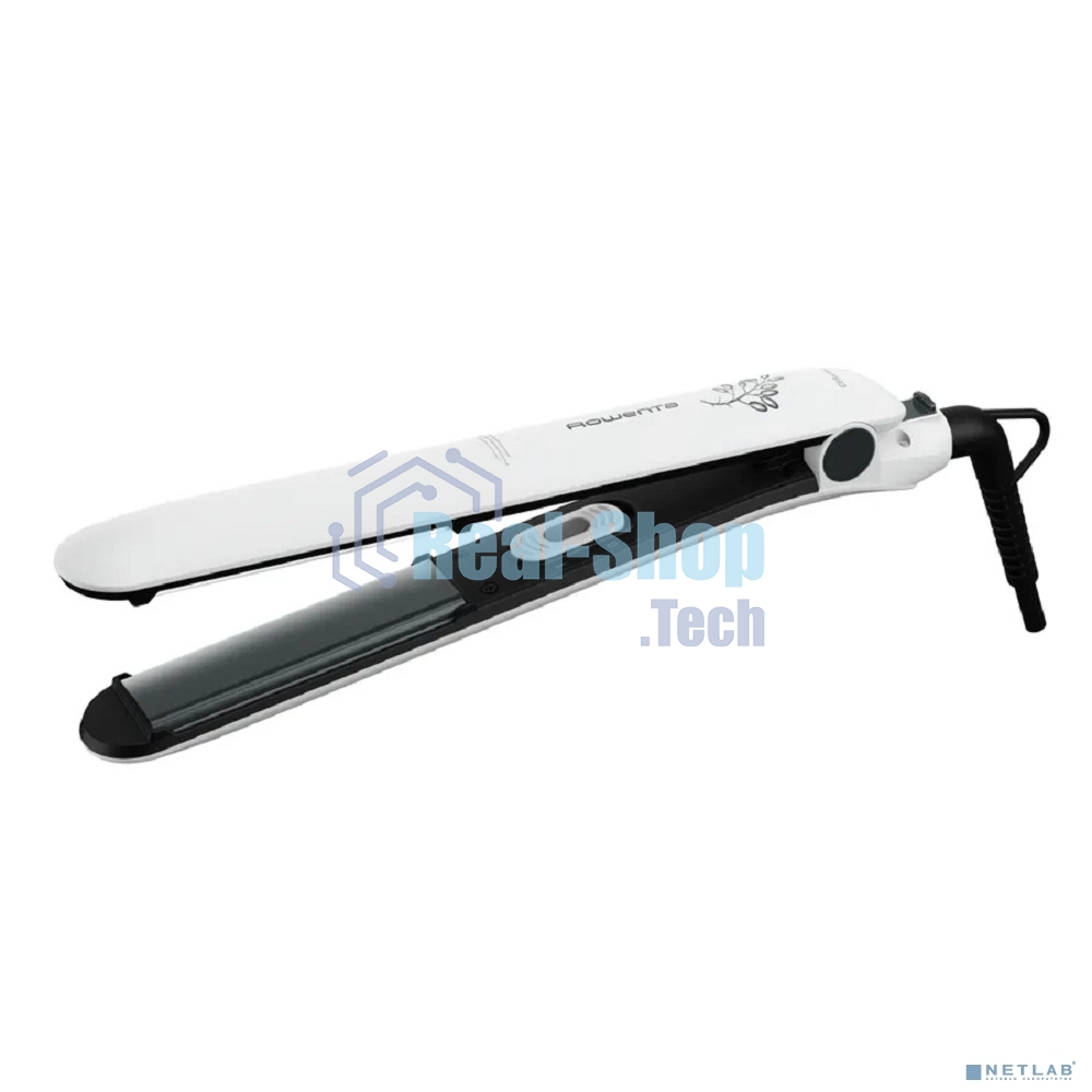 Выпрямитель для волос Rowenta Easyliss Pure SF1628F0 белый/серый, 25 мм, 200 °C, 1 режим