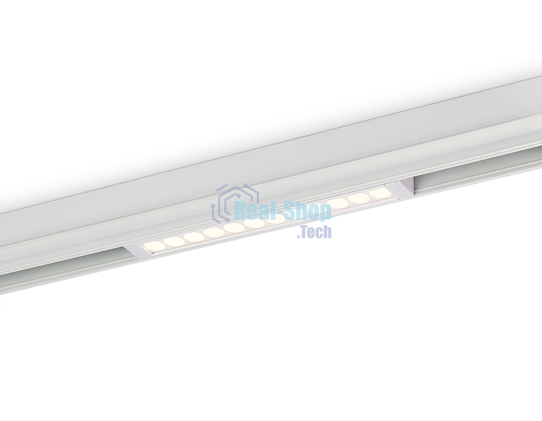 Управляемый светодиодный светильник для шинопровода Magnetic Ambrella light GL1301 WH белый IP20 12W 3000K-6400K 220V 24° 232*25*42 (Без ПДУ)