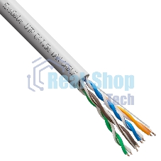 Кабель ExeGate Special UTP4-C5e-CU-S25-IN-PVC-GY-305 UTP 4 пары кат.5e медь, 0.43мм (25AWG), 305м, серый, PVC
