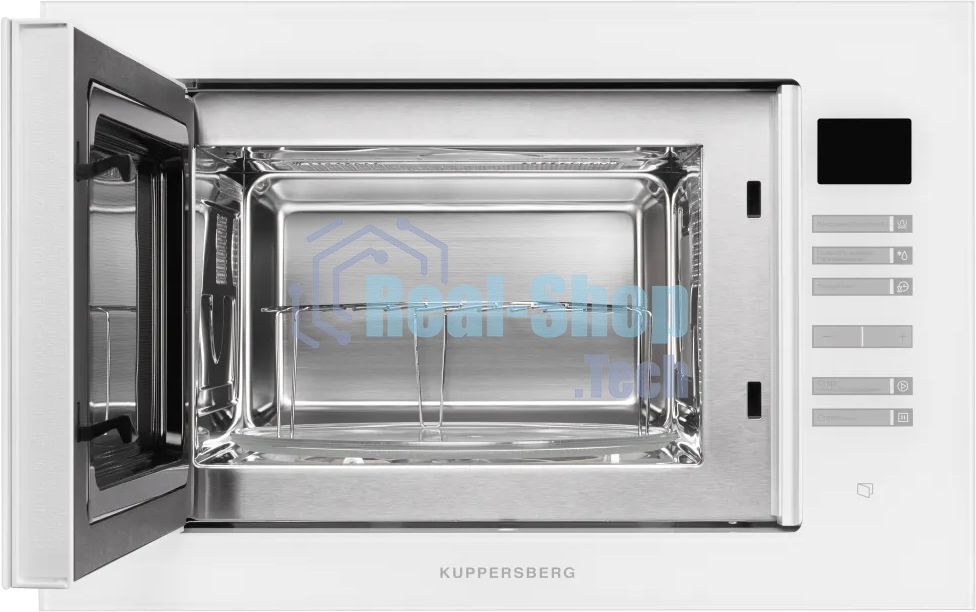 Встраиваемая микроволновая печь Kuppersberg HMW 645 W белый, 25 л, 900 Вт, переключатели - сенсор