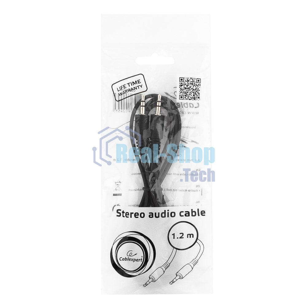 Кабель аудио Gembird Jack3.5/Jack3.5, 1.2м